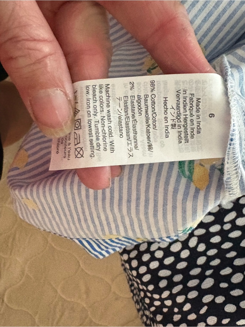 J. Crew Blue and Yellow Striped Midi Shirt Dress - Picture 4 of 4